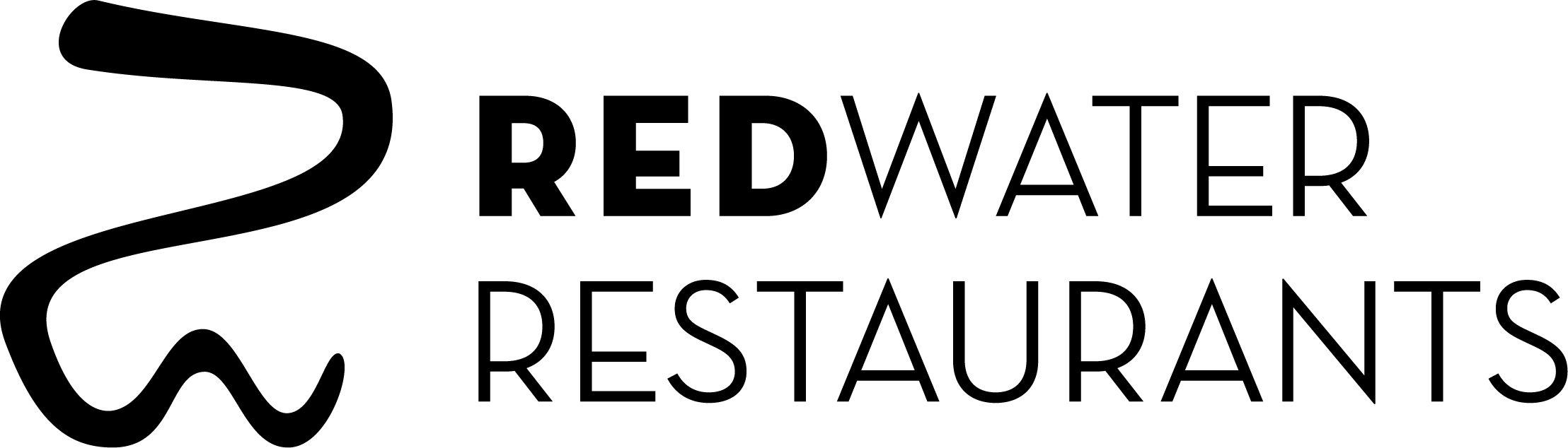 RedWater Resturants Black Logo
